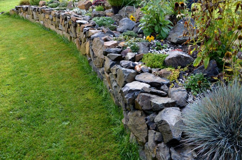 Rock Wall Landscaping detail